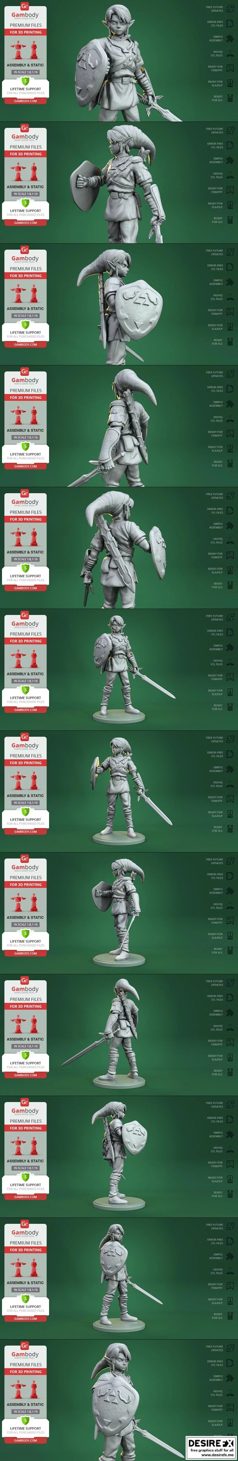 3D打印模型：精灵幻想世界·艾莉娅角色造型|Link – 3D Print Model