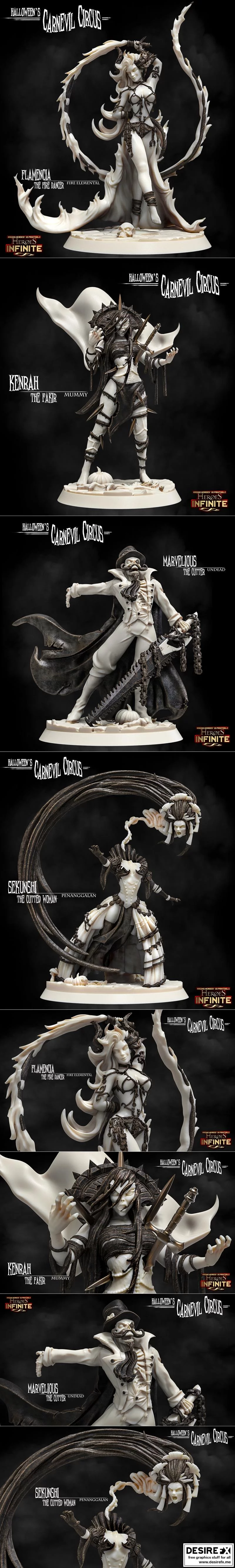 神奇的切割者与他的可爱助手们——3D打印模型|Marvelious The Cutter And His Lovely Assistants – 3D Print Model