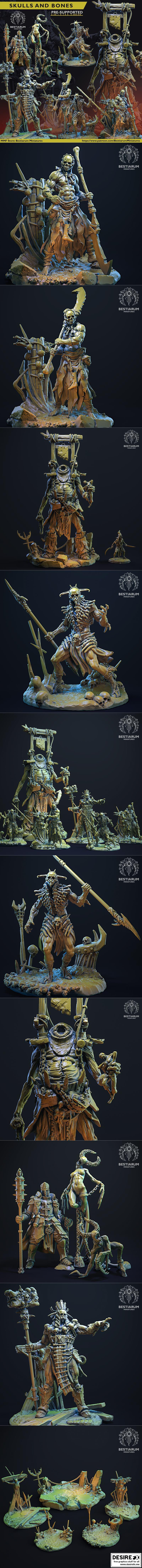 Bestiarum迷你模型：头猎者（2020年3D打印版）|Bestiarum Miniatures Headhunters – November 2020 – 3D Print Model