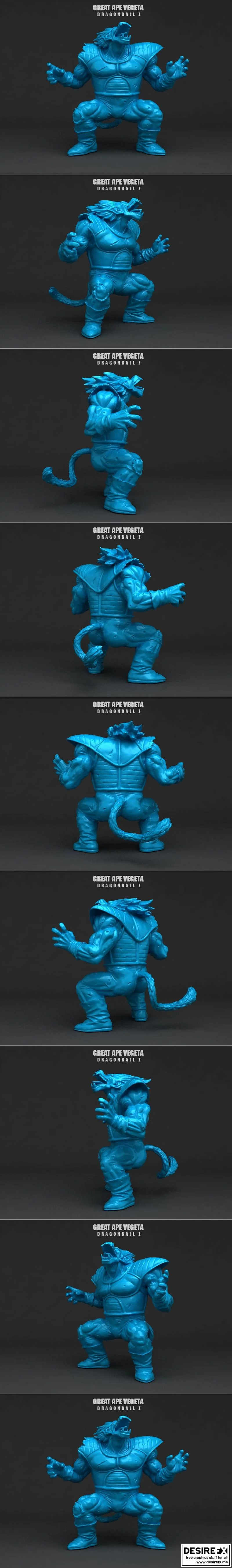 绝世战神Vegeta 3D打印模型|Great Ape – Vegeta – 3D Print Model