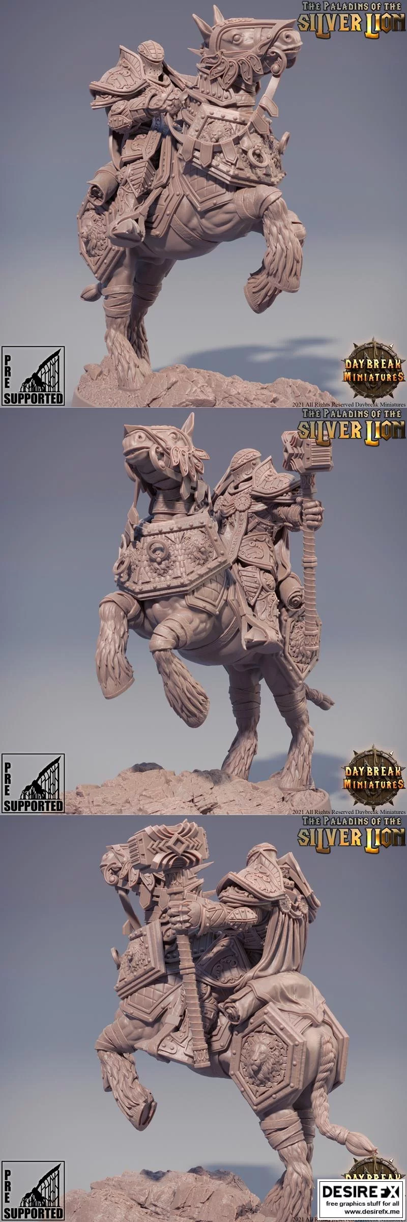 法兰西骑士弗洛里安：古战场3D打印模型|Le Chevalier Florian de l’Ancienne Bataille – 3D Print Model