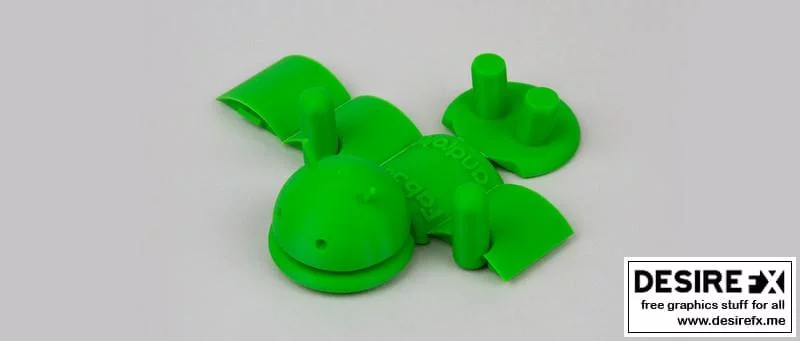 可折叠安卓机器人 3D打印模型|Foldable Android Robot – 3D Print Model