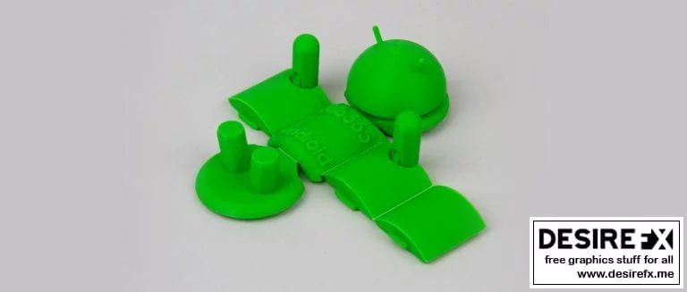 可折叠安卓机器人 3D打印模型|Foldable Android Robot – 3D Print Model