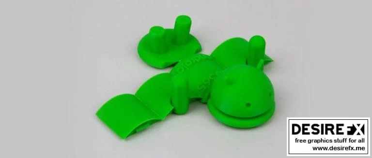 可折叠安卓机器人 3D打印模型|Foldable Android Robot – 3D Print Model