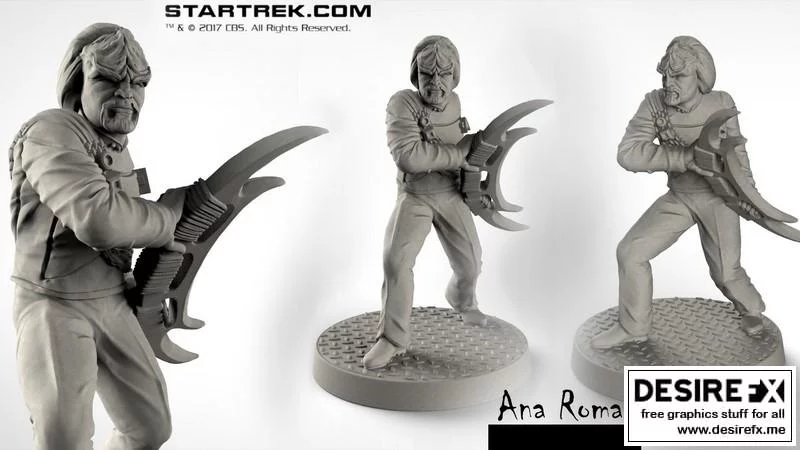 《星际迷航-沃尔夫-3D打印模型》|Startrek-Worf – 3D Print Model