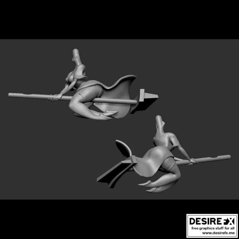 飞天巫女 3D打印模型|Flying Witch – 3D Print Model