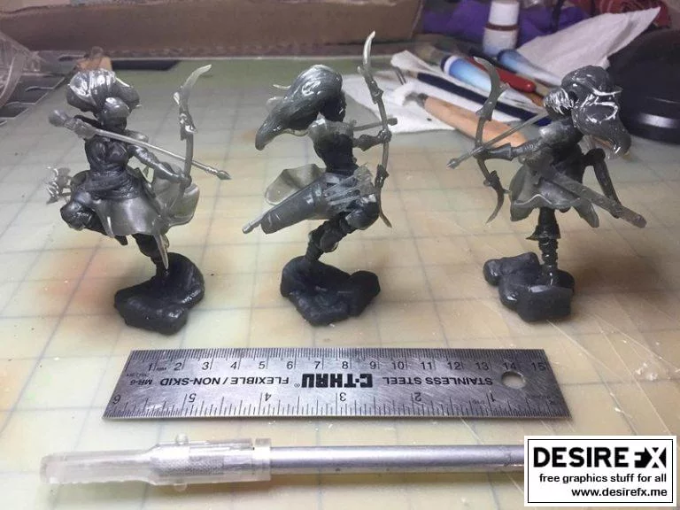 3D打印女弓箭手模型|Female Archer – 3D Print Model