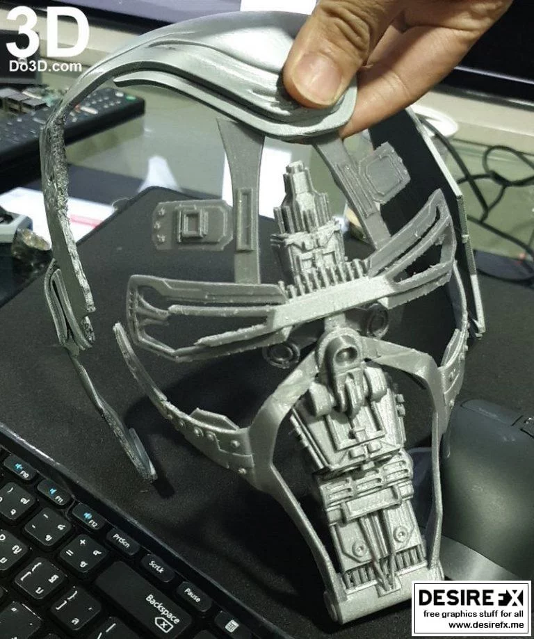 钢铁侠Mark 50受损碎裂头盔Endgame 3D打印模型|Iron Man Mark L MK 50 Damaged Smashed Helmet Endgame – 3D Print Model