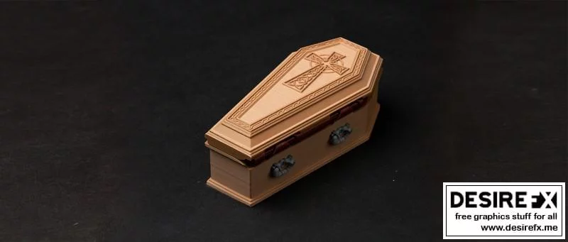 德古拉棺材 – 3D打印模型|Dracula Coffin – 3D Print Model