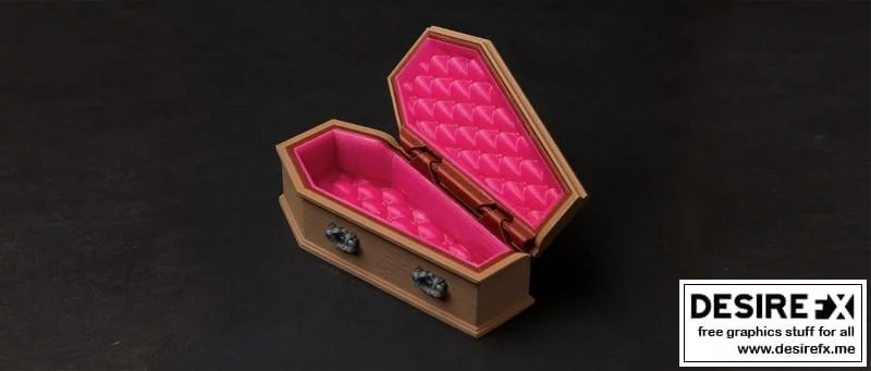 德古拉棺材 – 3D打印模型|Dracula Coffin – 3D Print Model