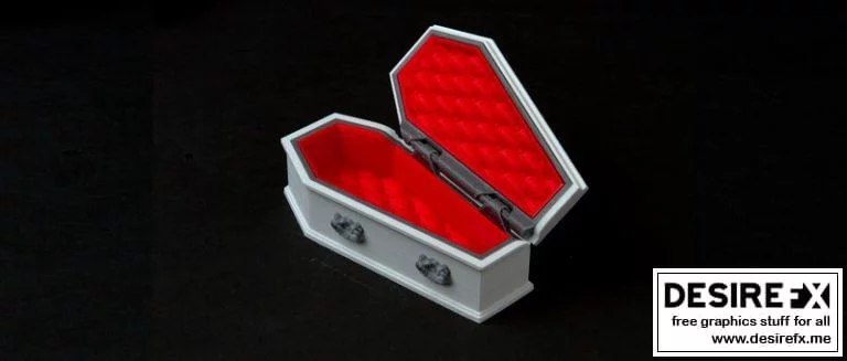 德古拉棺材 – 3D打印模型|Dracula Coffin – 3D Print Model