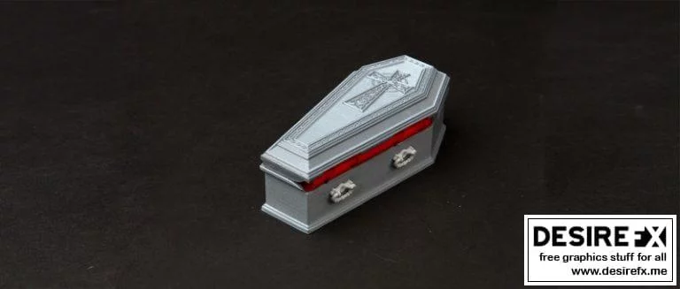 德古拉棺材 – 3D打印模型|Dracula Coffin – 3D Print Model