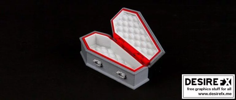 德古拉棺材 – 3D打印模型|Dracula Coffin – 3D Print Model