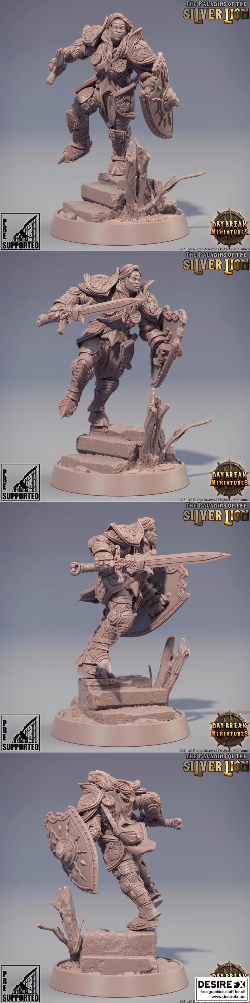 玛丽·德·银狮——3D打印模型|Marie du Lion d’Argent – 3D Print Model