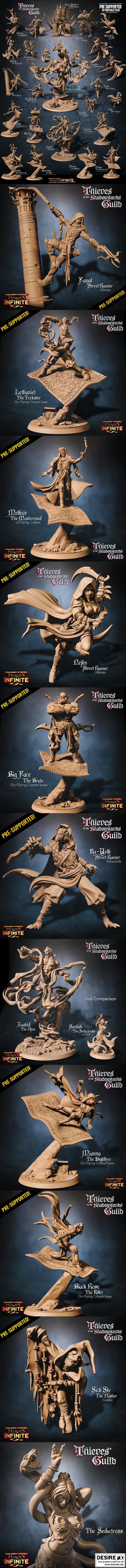 影沙盗贼公会——3D打印模型|Heroes Infinite – Thieves of the Shadowsands Guild – 3D Print Model