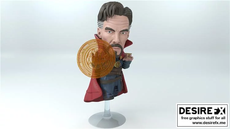 奇异博士迷你版3D打印模型|Dr. Strange Chibi – 3D Print Model