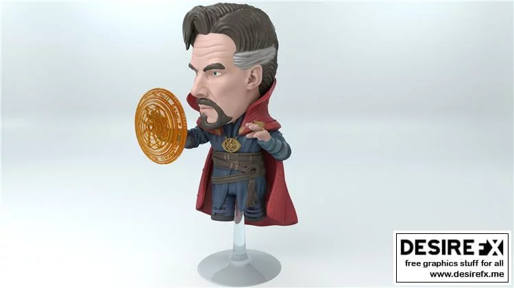 奇异博士迷你版3D打印模型|Dr. Strange Chibi – 3D Print Model