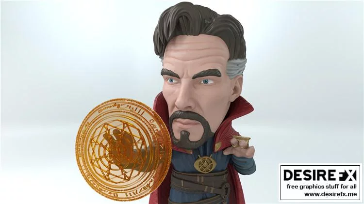 奇异博士迷你版3D打印模型|Dr. Strange Chibi – 3D Print Model