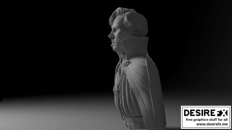 奇异博士3D打印模型|Dr. Strange Bust – 3D Print Model