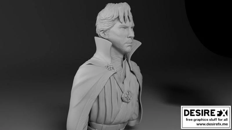 奇异博士3D打印模型|Dr. Strange Bust – 3D Print Model