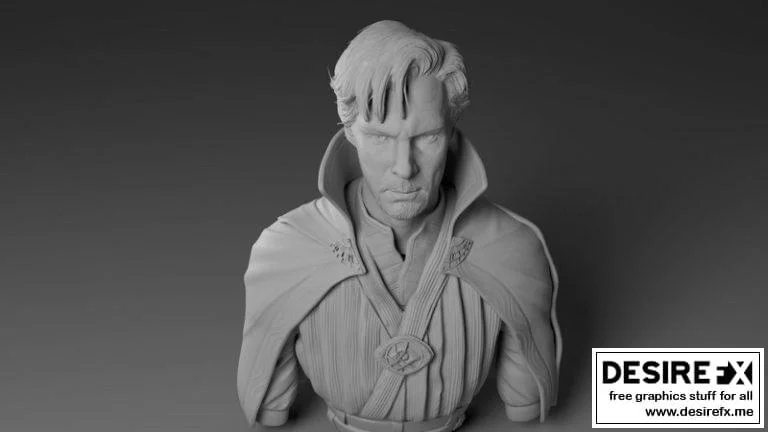 奇异博士3D打印模型|Dr. Strange Bust – 3D Print Model