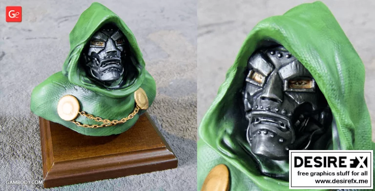 doom破坏者 3D打印模型|Dr. Doom Bust – 3D Print Model