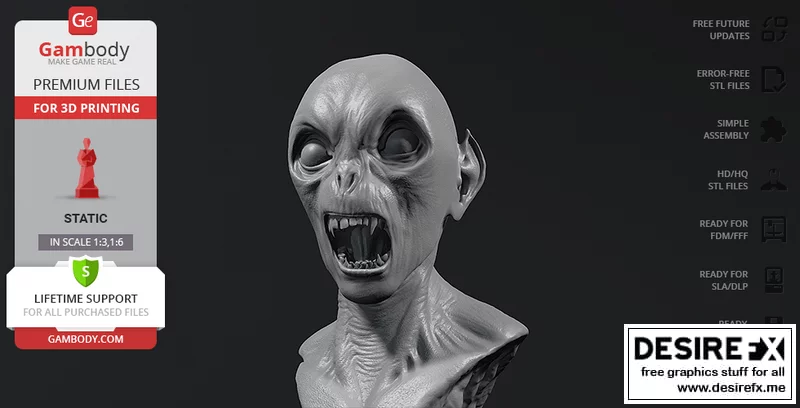 恶魔爆破 – 3D打印模型|Demon Bust – 3D Print Model