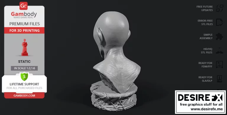 恶魔爆破 – 3D打印模型|Demon Bust – 3D Print Model