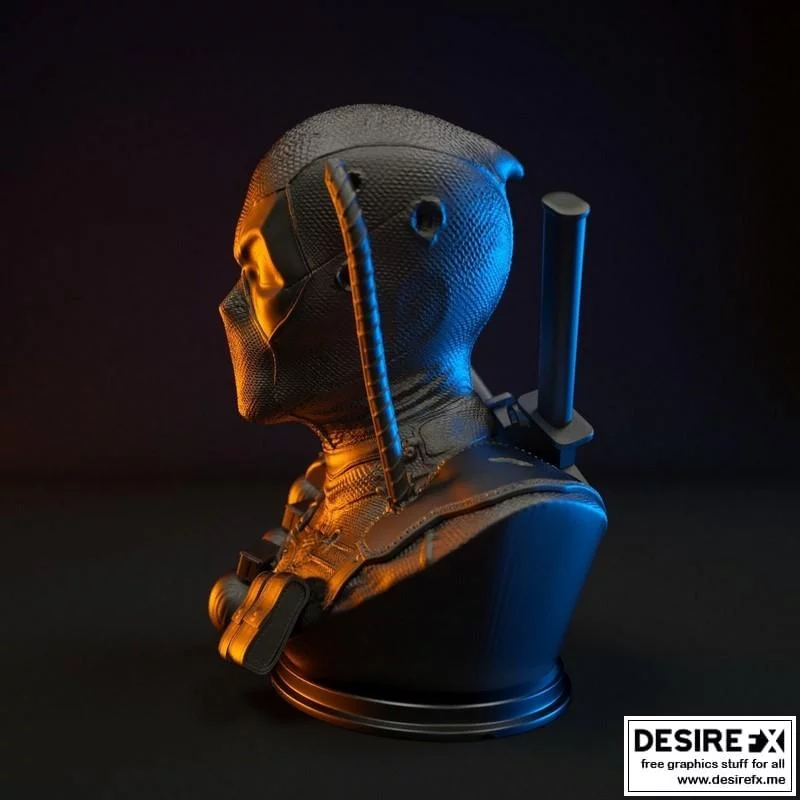 死侍3D打印模型|Deadpool Bust – 3D Print Model
