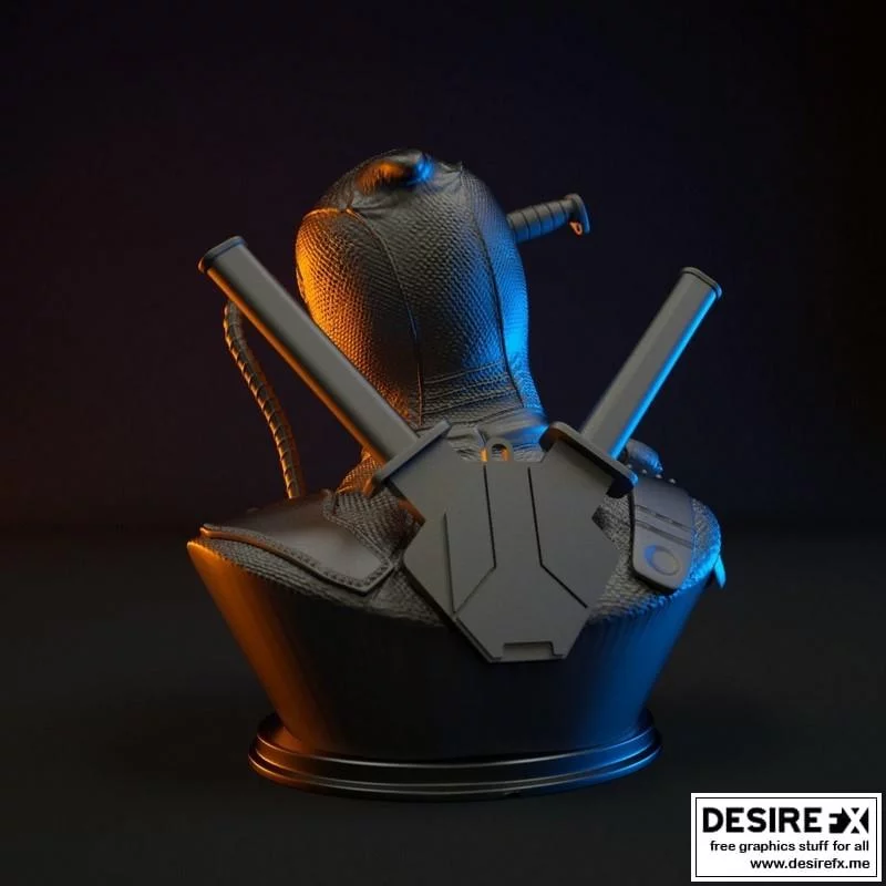死侍3D打印模型|Deadpool Bust – 3D Print Model