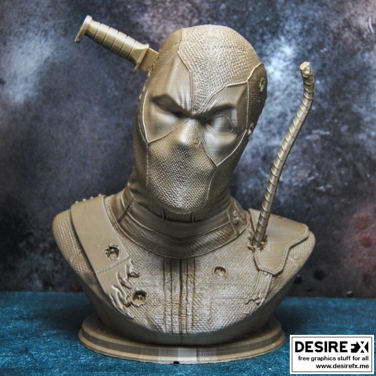 死侍3D打印模型|Deadpool Bust – 3D Print Model