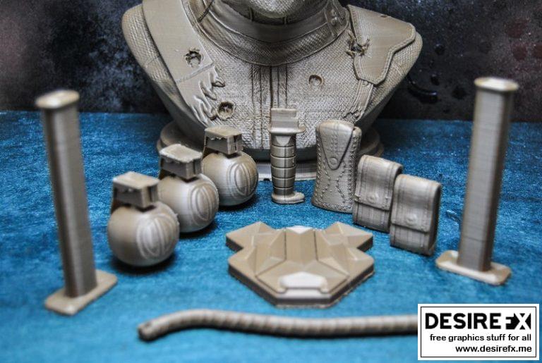 死侍3D打印模型|Deadpool Bust – 3D Print Model