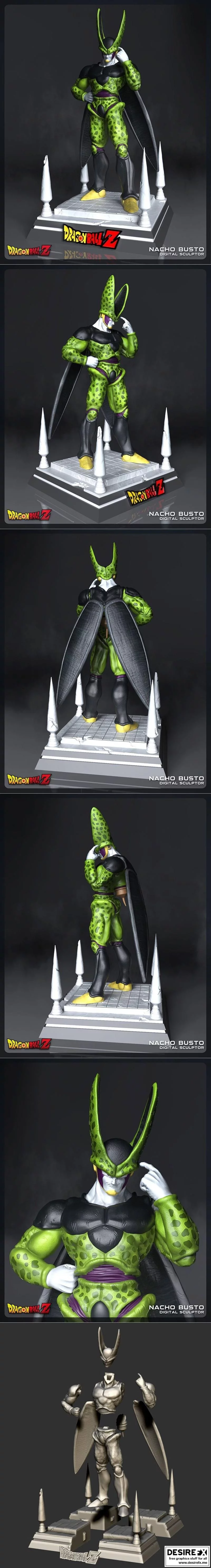 CeLL Dragon Bal 3D打印模型|CeLL Dragon Bal – 3D Print Model