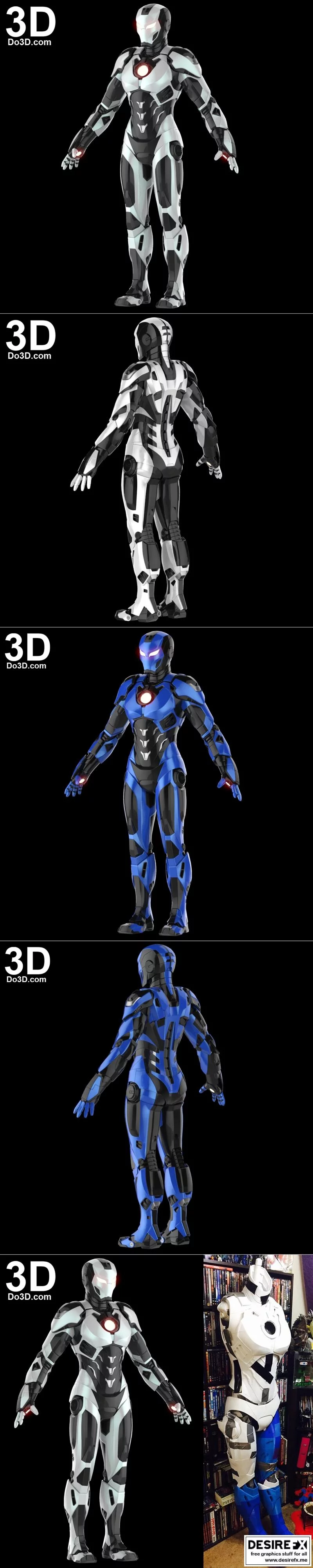 铁娘子佩珀·波茨 战斧 3D打印模型|Iron Woman Pepper Potts Barracuda – 3D Print Model