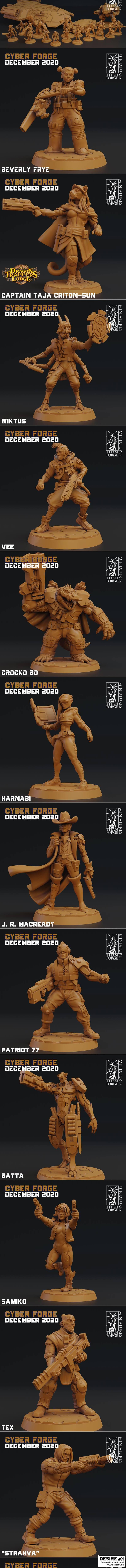 Cyber-Forge – 3D打印模型：赛博锻造·赛博格战士|Cyber-Forge – 3D Print Model