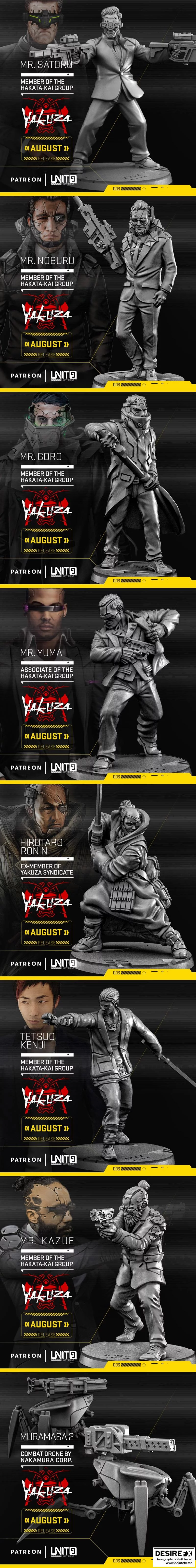 8月作品：3D打印动漫角色模型|Unit 9 – August – 3D Print Model