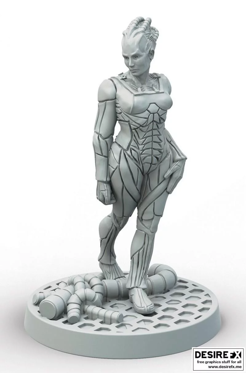 《星际迷航：博格女王3D打印模型》|Borg Queen – Star Trek – 3D Print Model