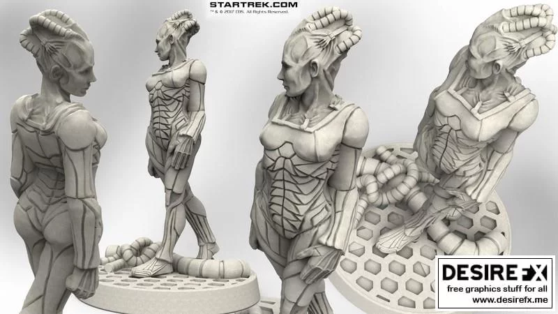 《星际迷航：博格女王3D打印模型》|Borg Queen – Star Trek – 3D Print Model