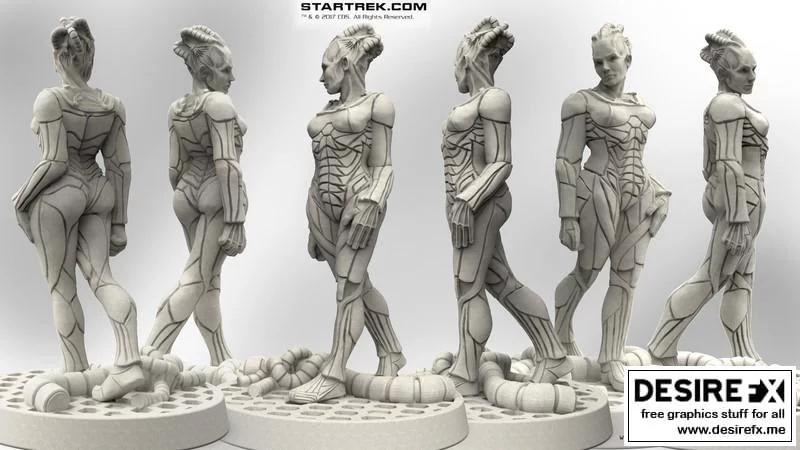 《星际迷航：博格女王3D打印模型》|Borg Queen – Star Trek – 3D Print Model