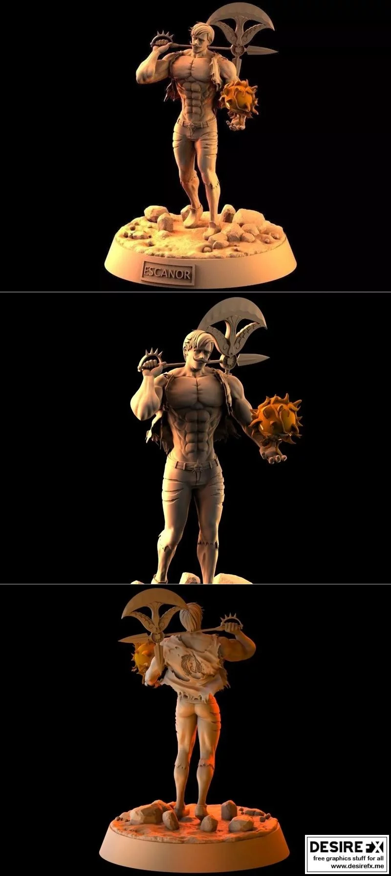 Escanor 3D打印模型|Escanor – 3D Print Model