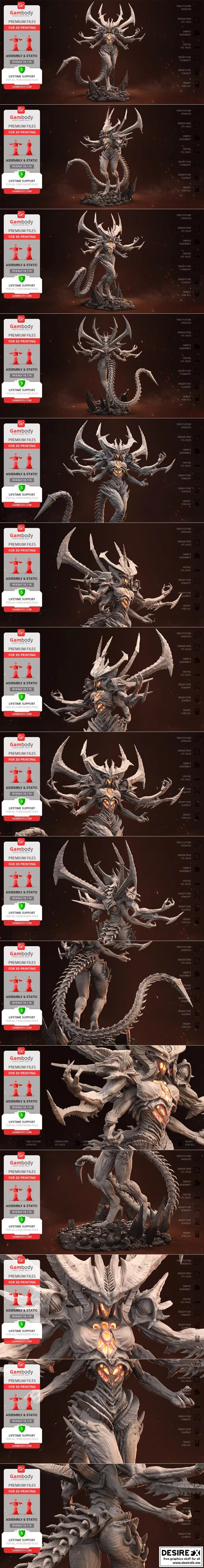 迪亚布罗 3D打印模型|Diablo – 3D Print Model