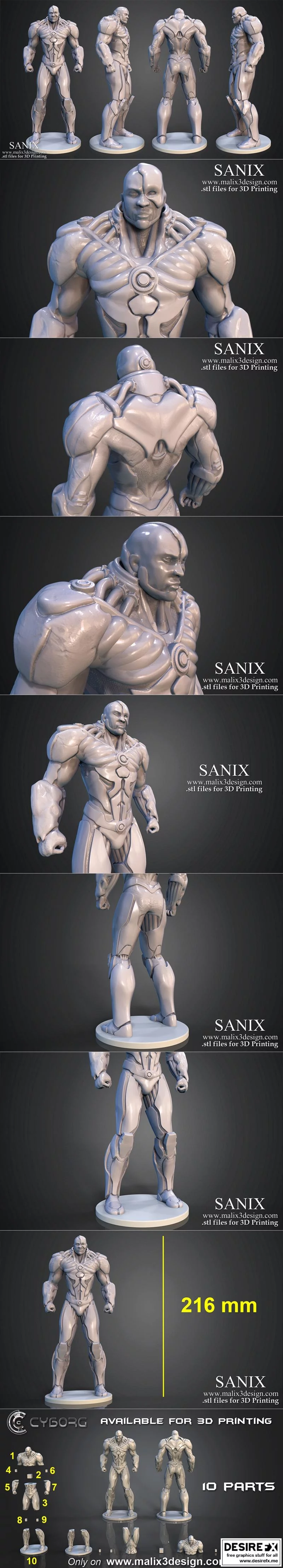 赛博格 3D打印模型|Cyborg – 3D Print Model