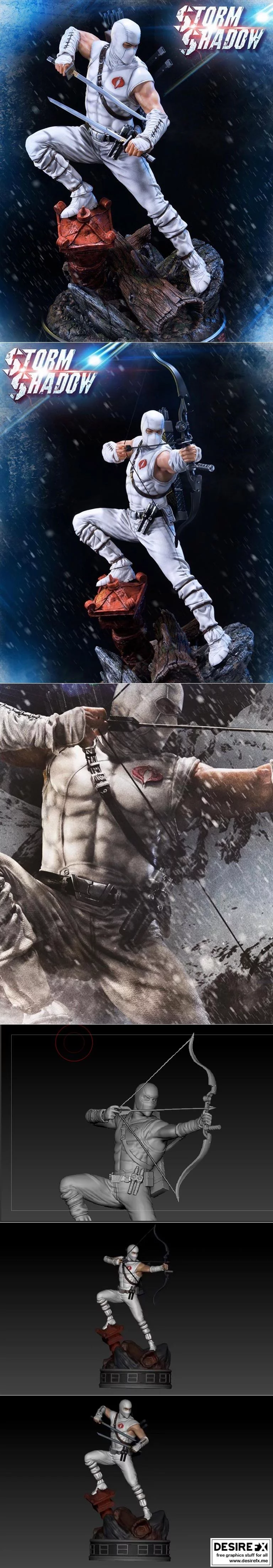 G.I.乔：风暴阴影 3D打印模型|G.I.JOE – Storm Shadow – 3D Print Model