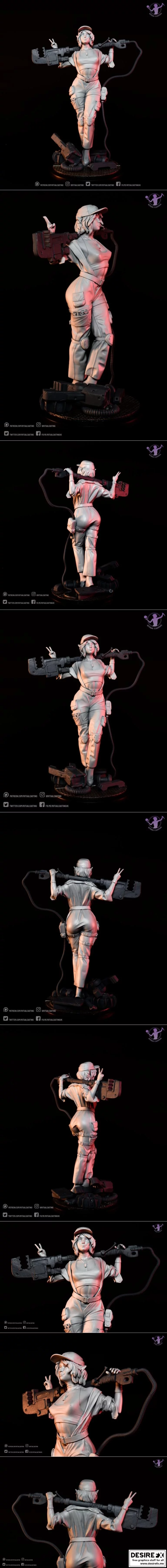 萨斯基亚 3D打印模型|Saskia – 3D Print Model