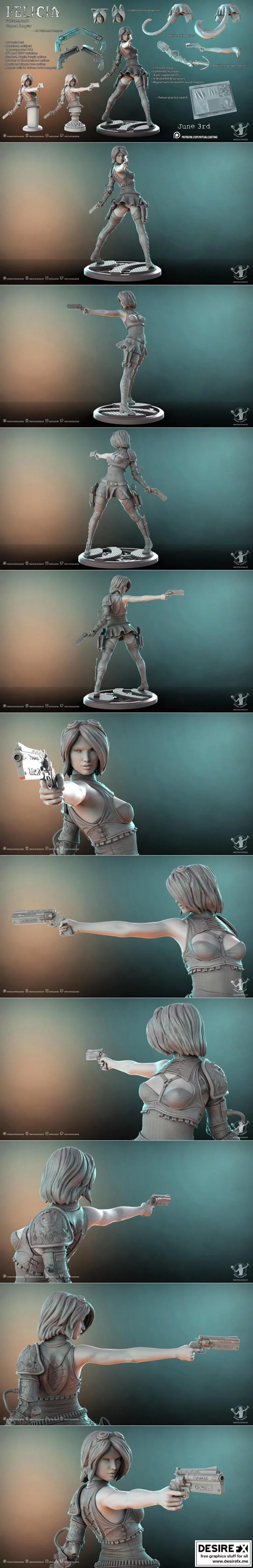 Felicia 3D打印模型|Felicia – Ritual Casting – 3D Print Model