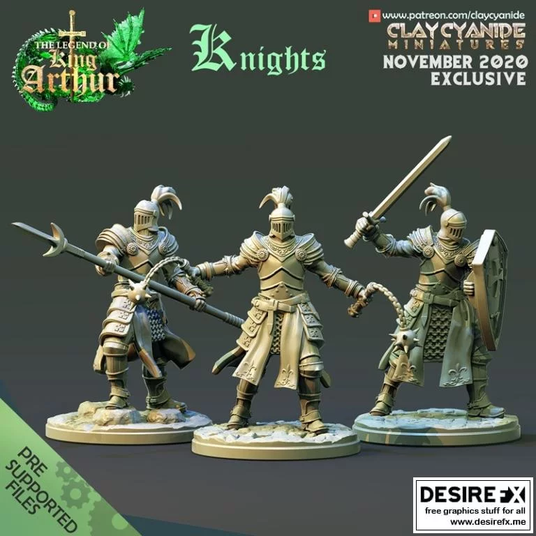 骑士系列3D打印模型|Knights – 3D Print Model