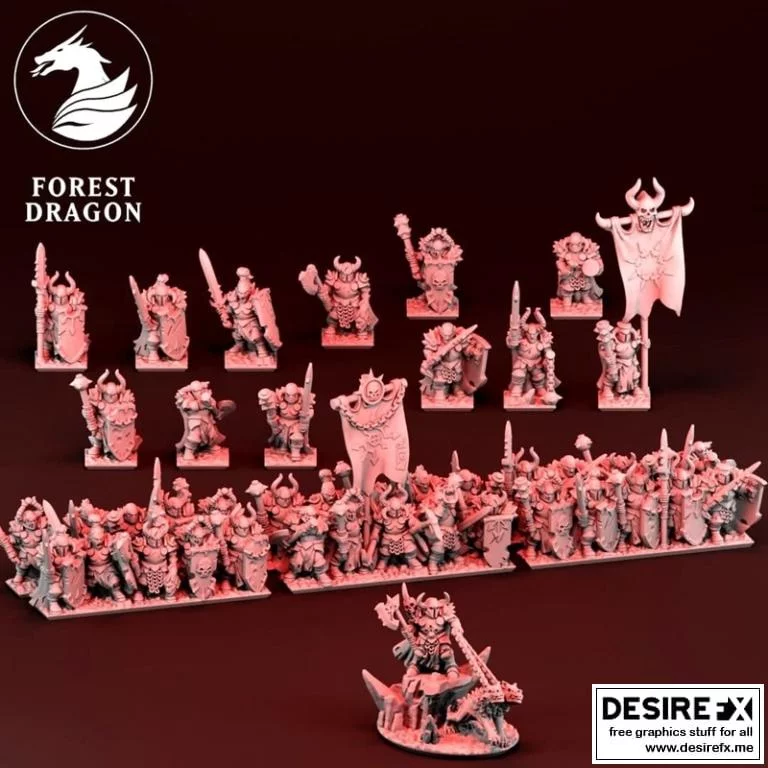 森林龙 — 2021年8月 3D打印模型|Forest Dragon – August 2021 – 3D Print Model