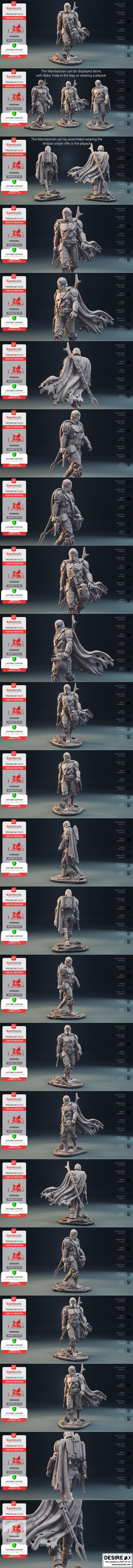曼达洛人 3D打印模型|The Mandalorian – 3D Print Model