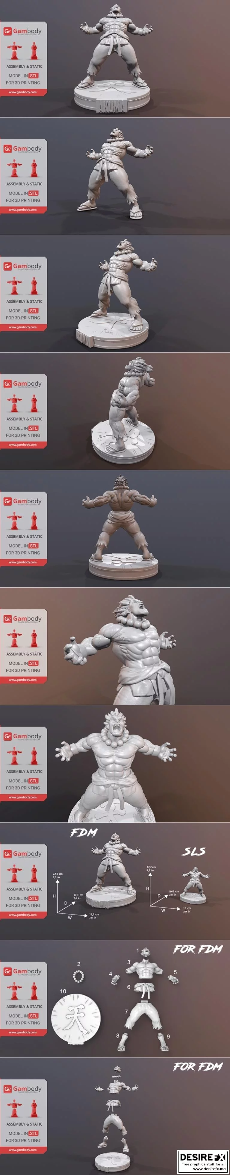 阿克玛 3D打印模型|Akuma – 3D Print Model