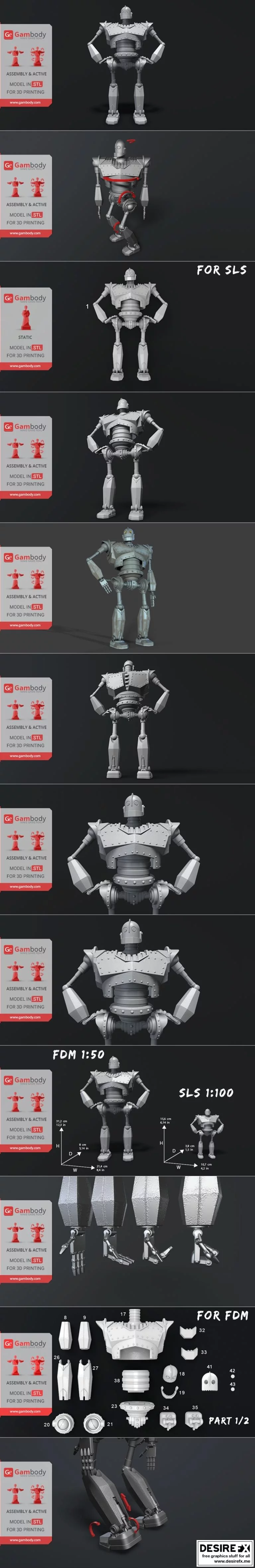 铁巨人 3D打印模型|The Iron Giant – 3D Print Model